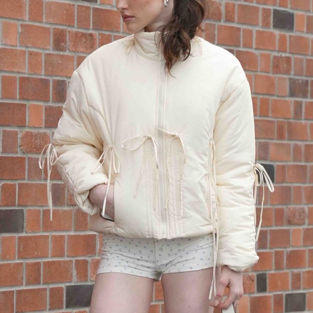 My mum made it Bow Puffer Jacket-NWT